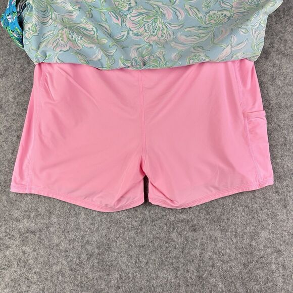 Lilly Pulitzer Luxletic Maryana Skort Skirt Womens XL Floral Cumulus Blue Pink - Picture 6 of 10